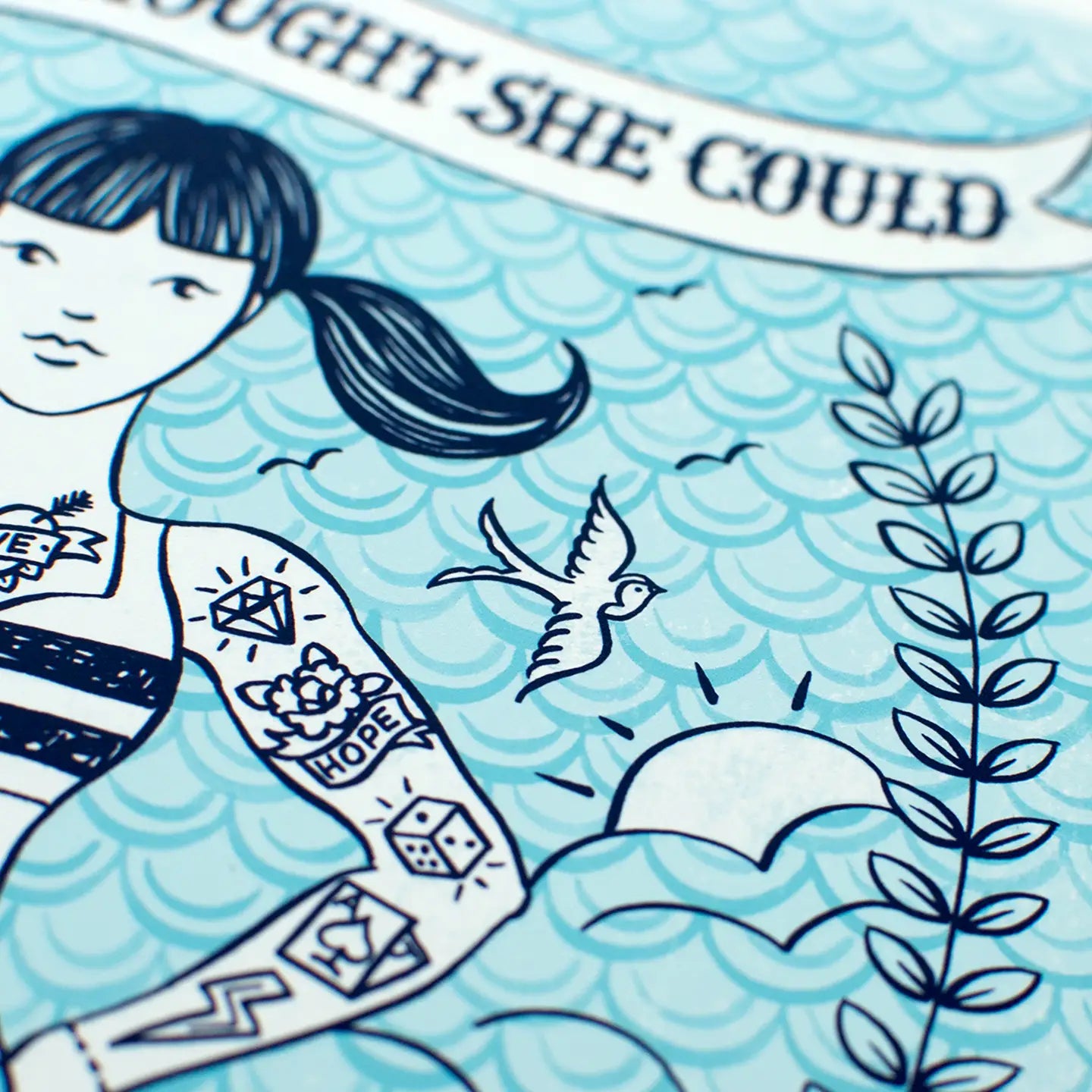 'Mermaid Who Did' Print