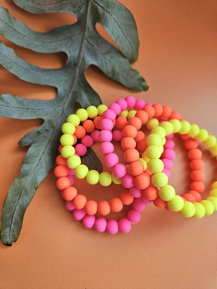 Neon Bead Bracelet