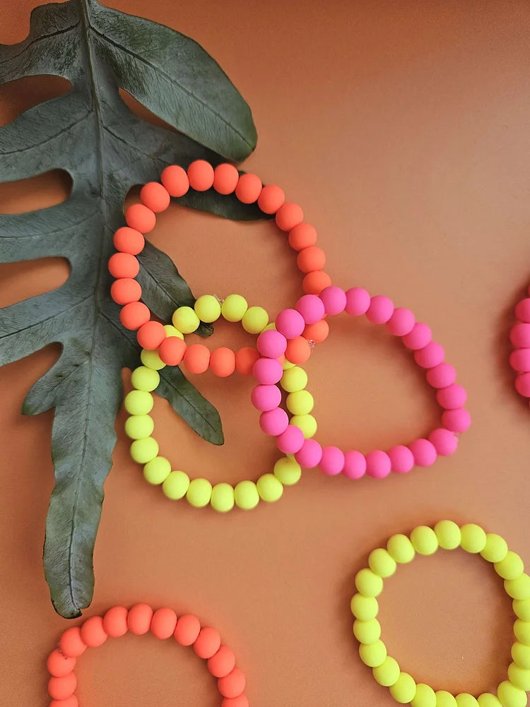 Neon Bead Bracelet