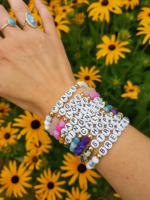 Crystal Word Bracelet