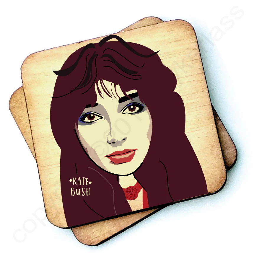 Kate Bush Wooden Coaster
