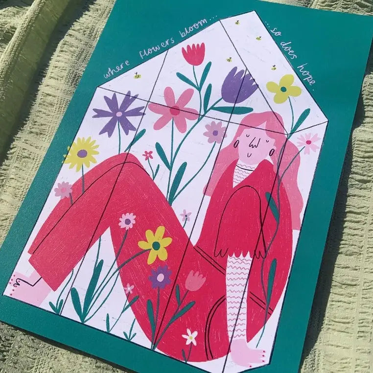 Garden Girl A4 Print