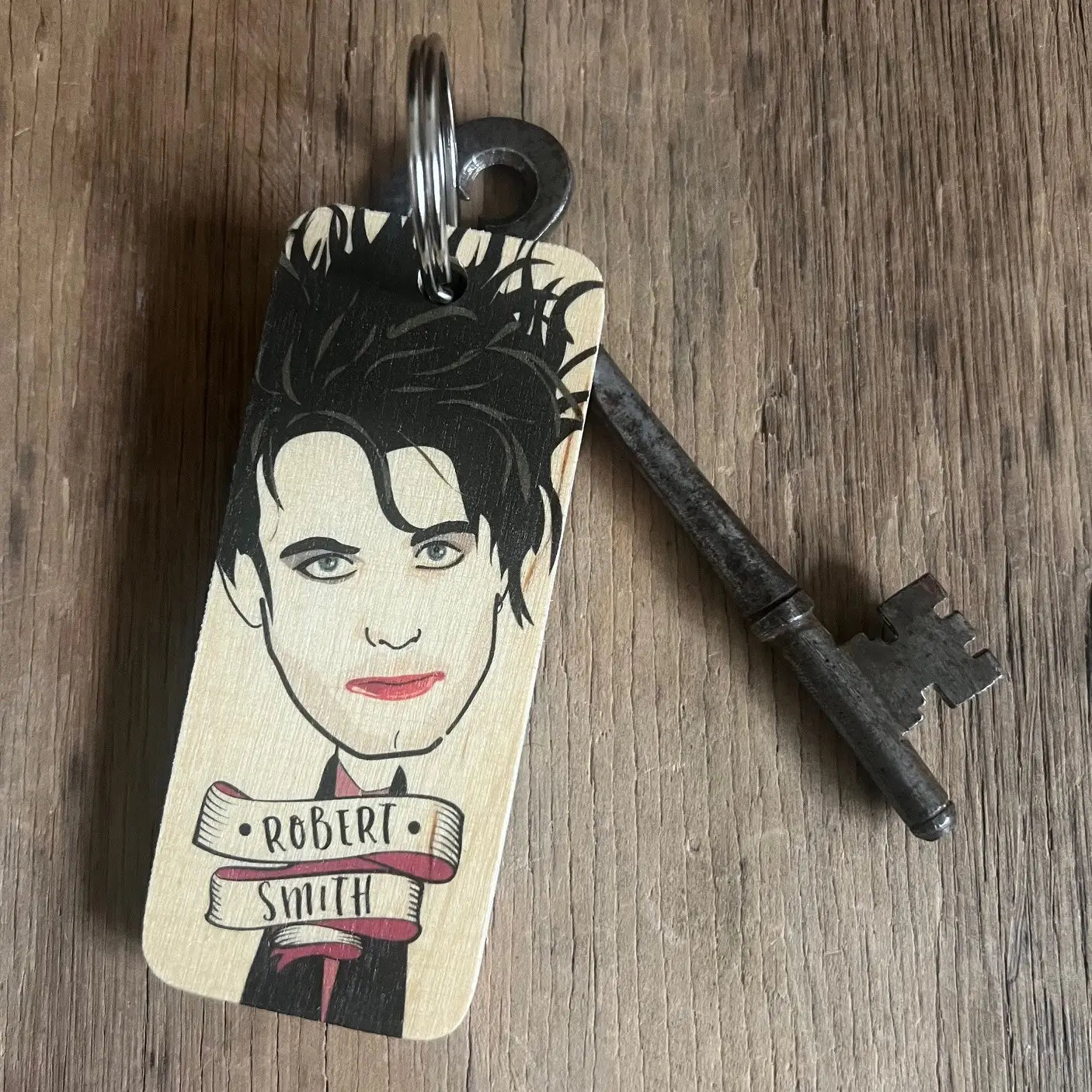 Robert Smith Wooden Keyring