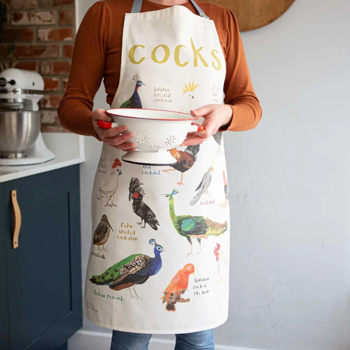 Cocks Bird Cotton Apron