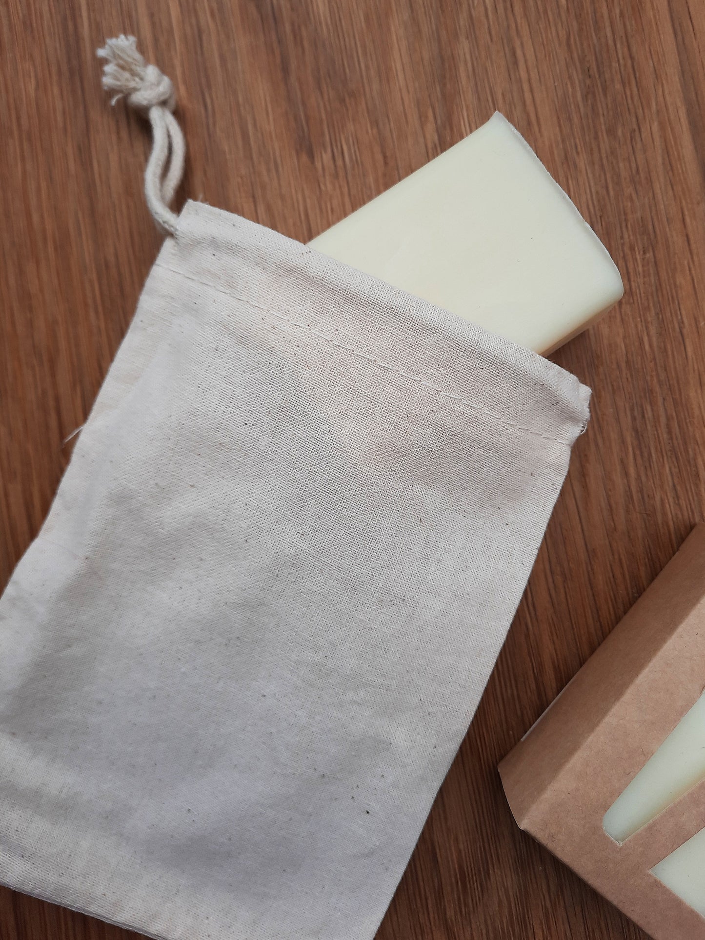 Cotton Drawstring Soap Saver Bag
