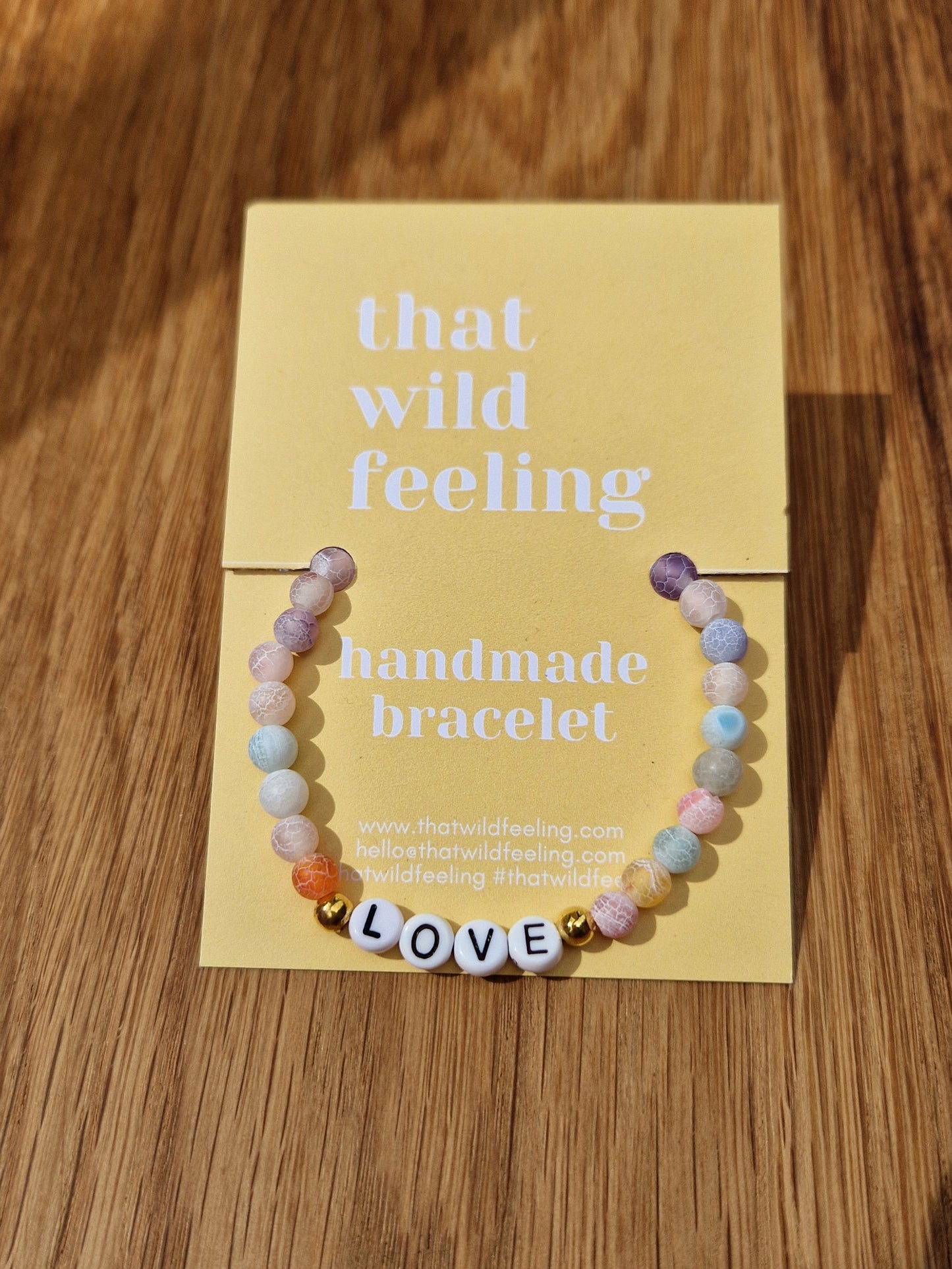 Crystal Word Bracelet