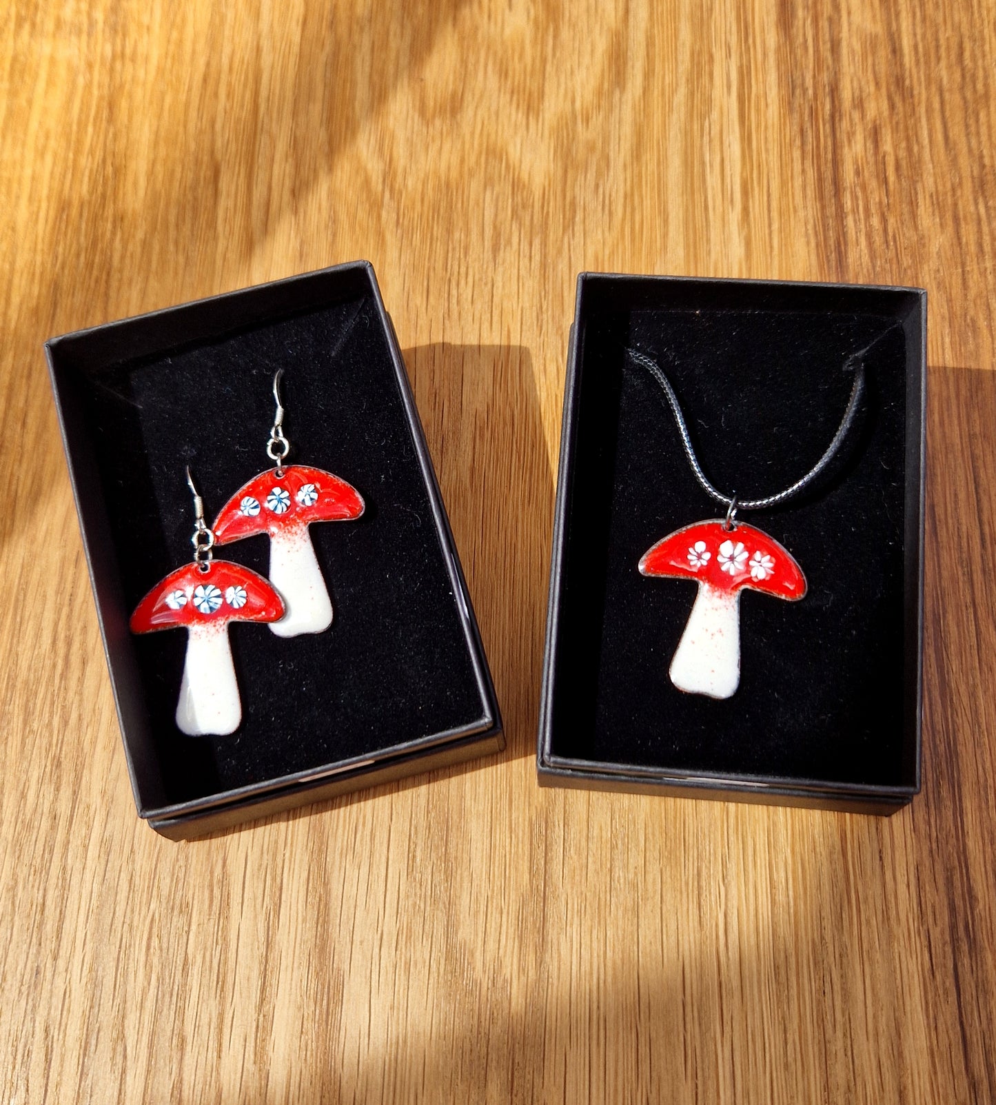 Toadstool Handmade Enamel Jewellery