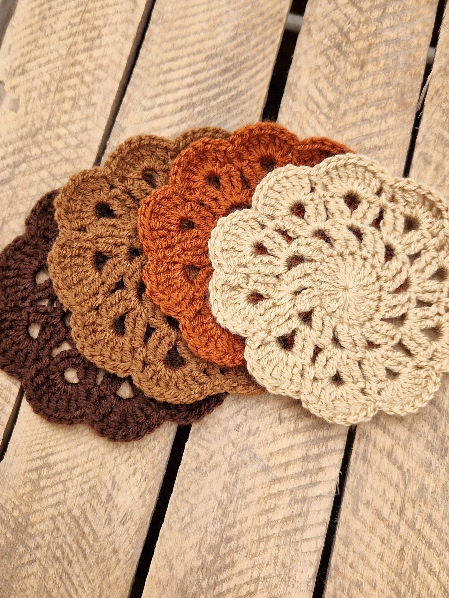 Set Of 4 Crochet Coasters
