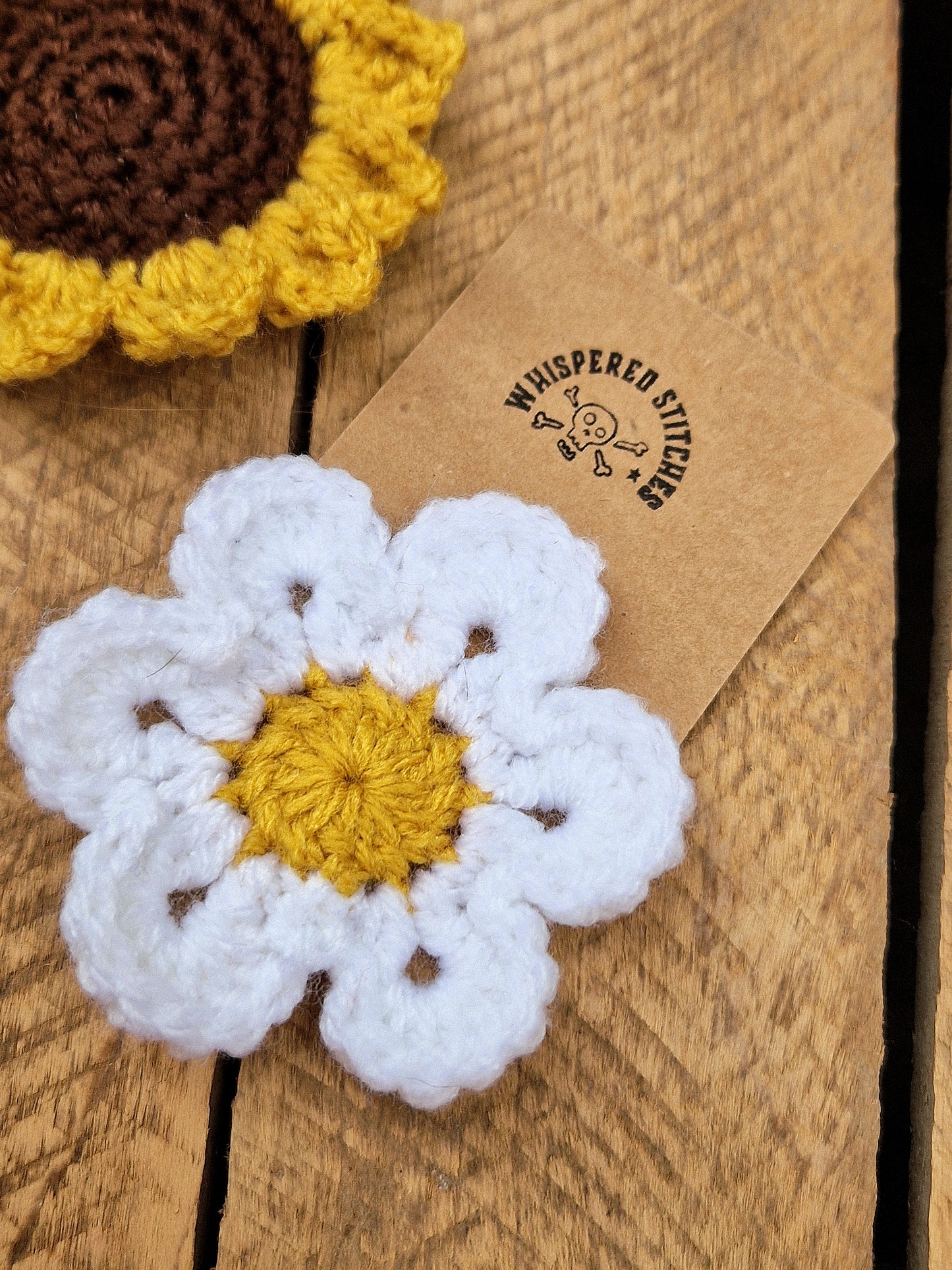 Hand Crochet Flower Hair Clips - 2 Styles Available