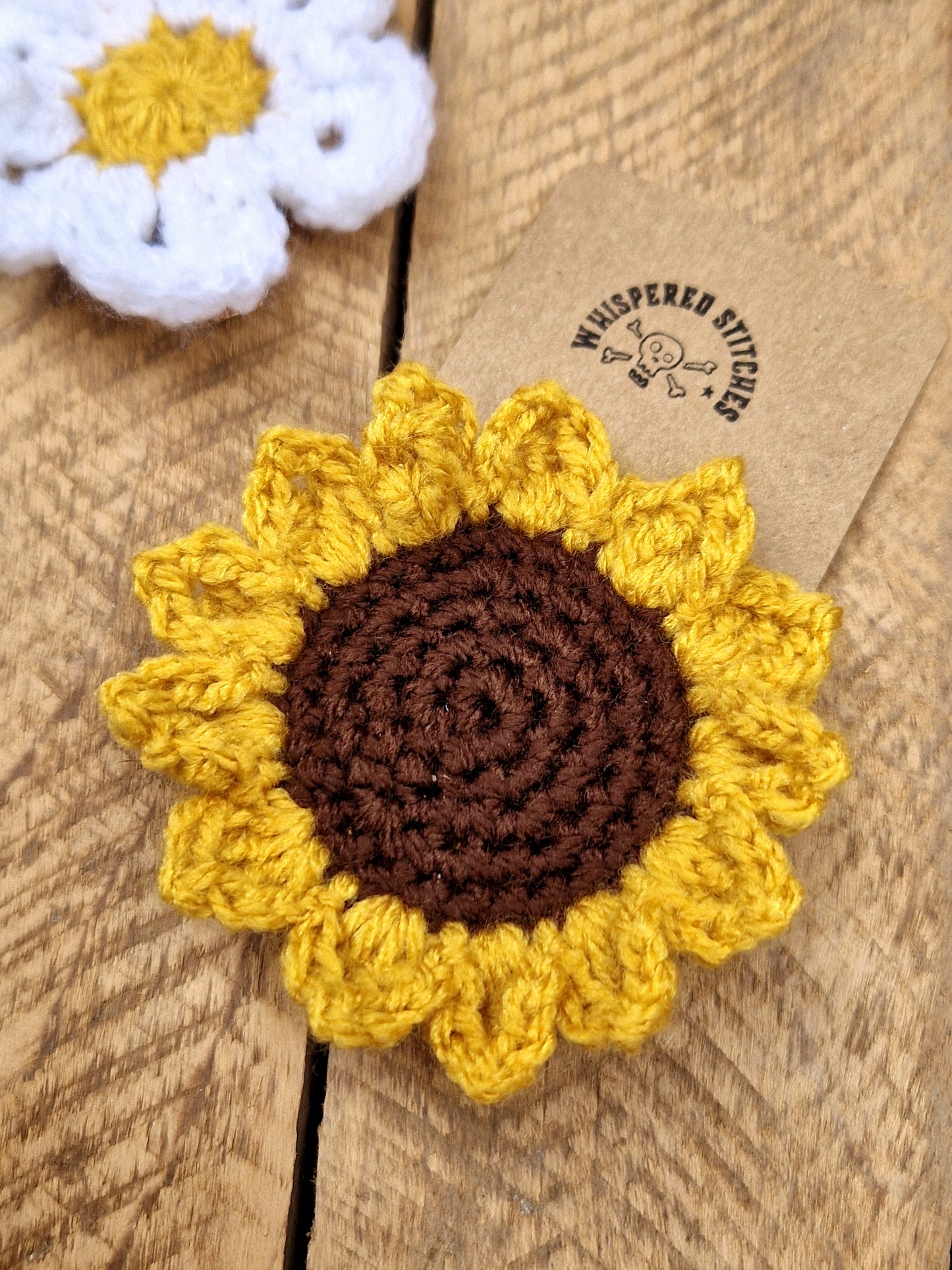 Hand Crochet Flower Hair Clips - 2 Styles Available