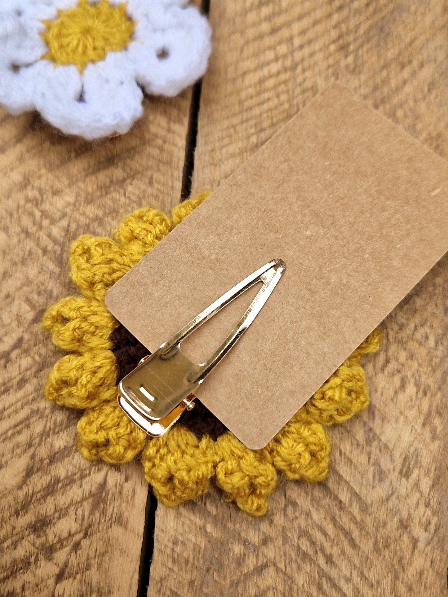 Hand Crochet Flower Hair Clips - 2 Styles Available
