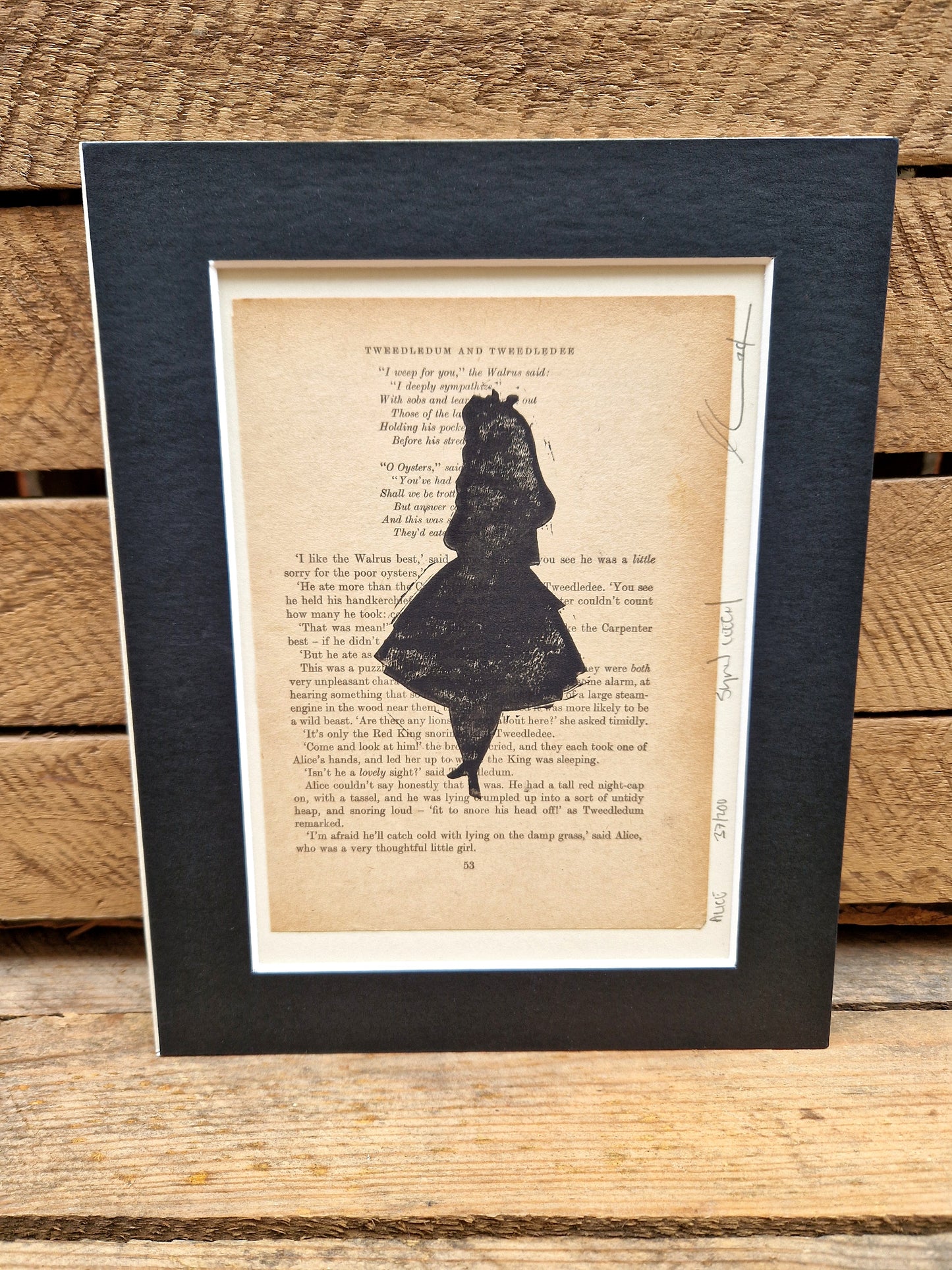 Alice In Wonderland Lino Print - 4 Designs Available