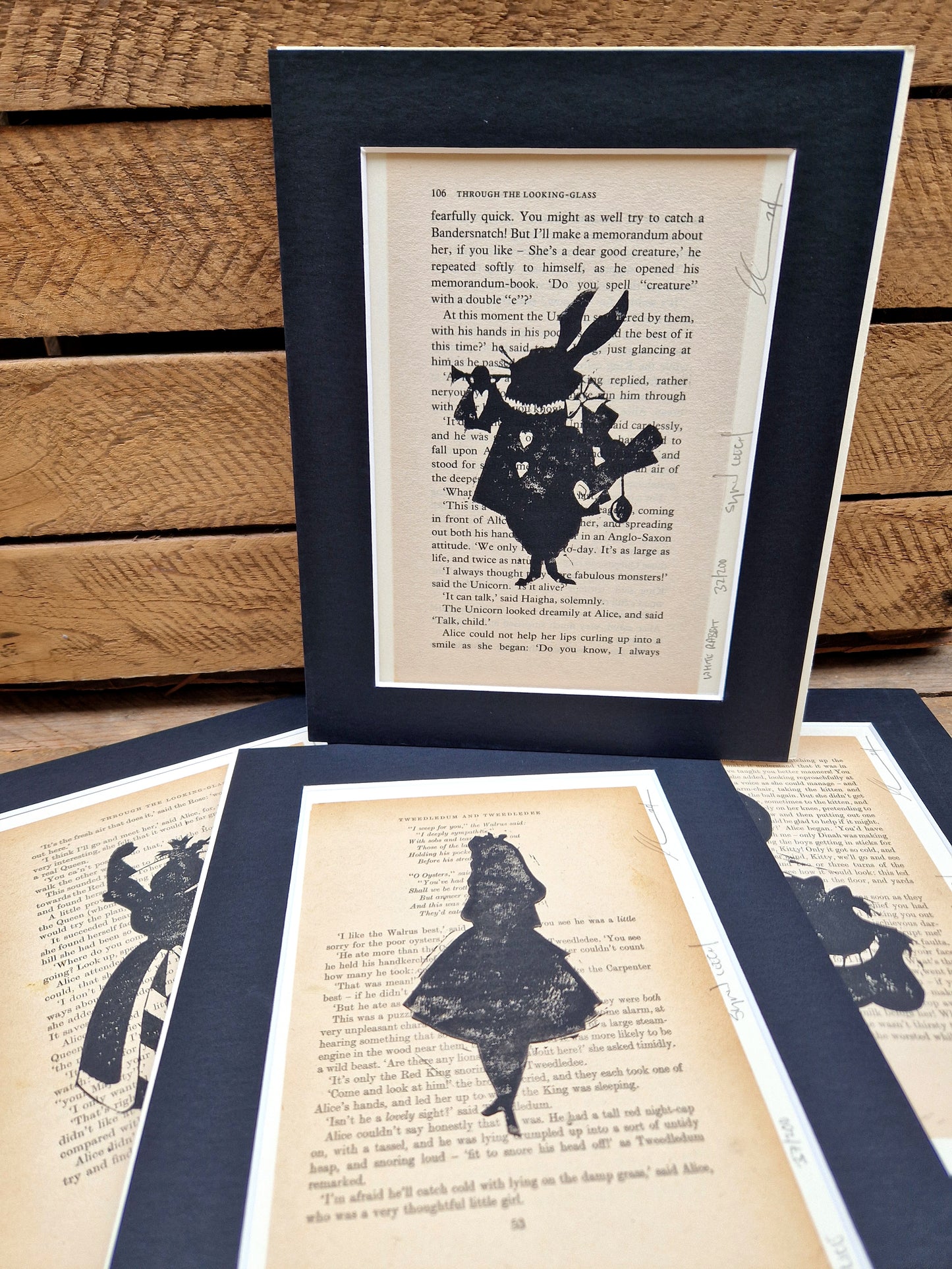 Alice In Wonderland Lino Print - 4 Designs Available