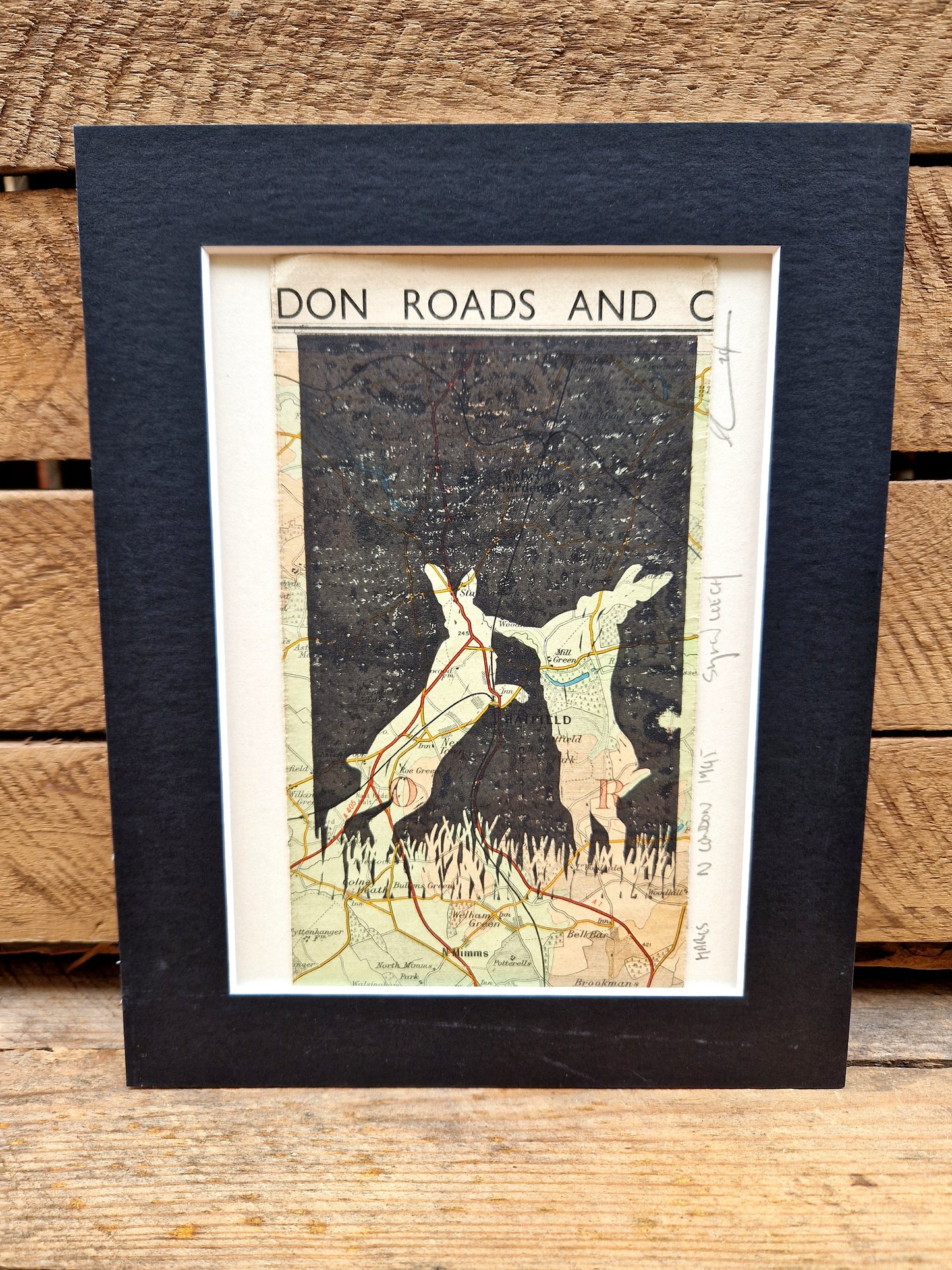 British Wildlife Map Lino Print - 5 Designs Available