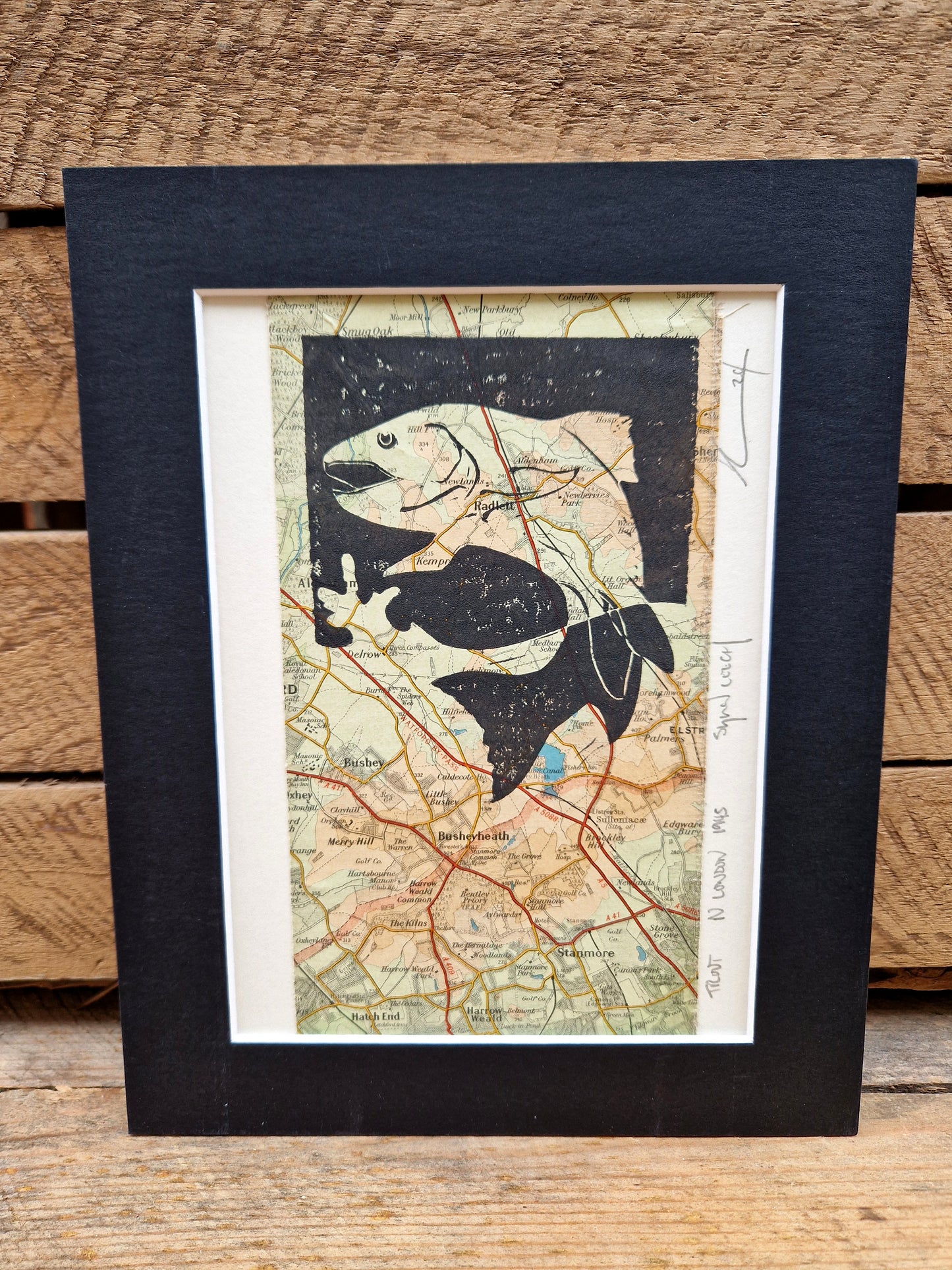 British Wildlife Map Lino Print - 5 Designs Available