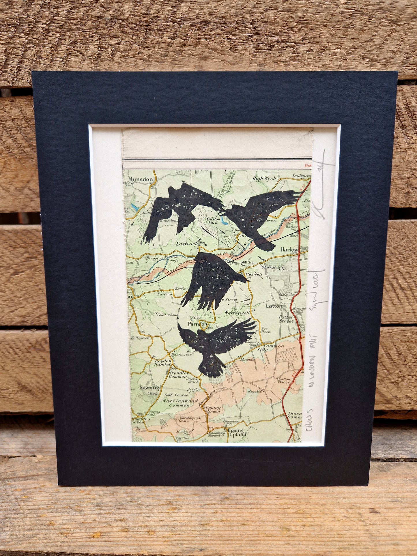 British Wildlife Map Lino Print - 5 Designs Available