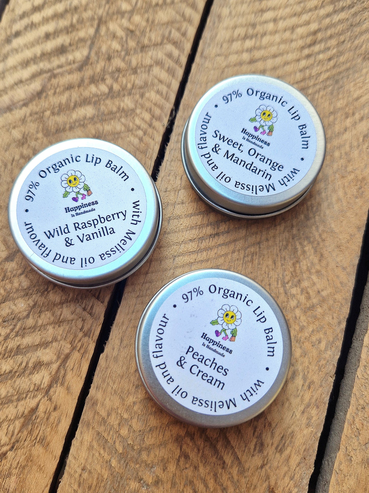 Natural Organic Shea Butter & Beeswax Lip Balms - Flavour Options Available
