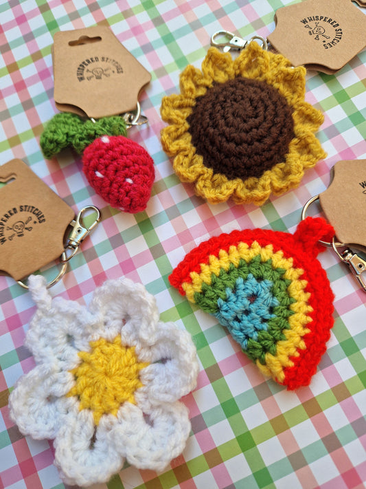 Hand Crochet Keyring - 7 Styles Available