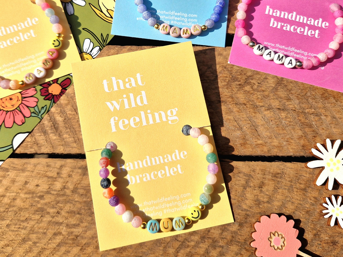 Mum/Mama Crystal Word Bracelet