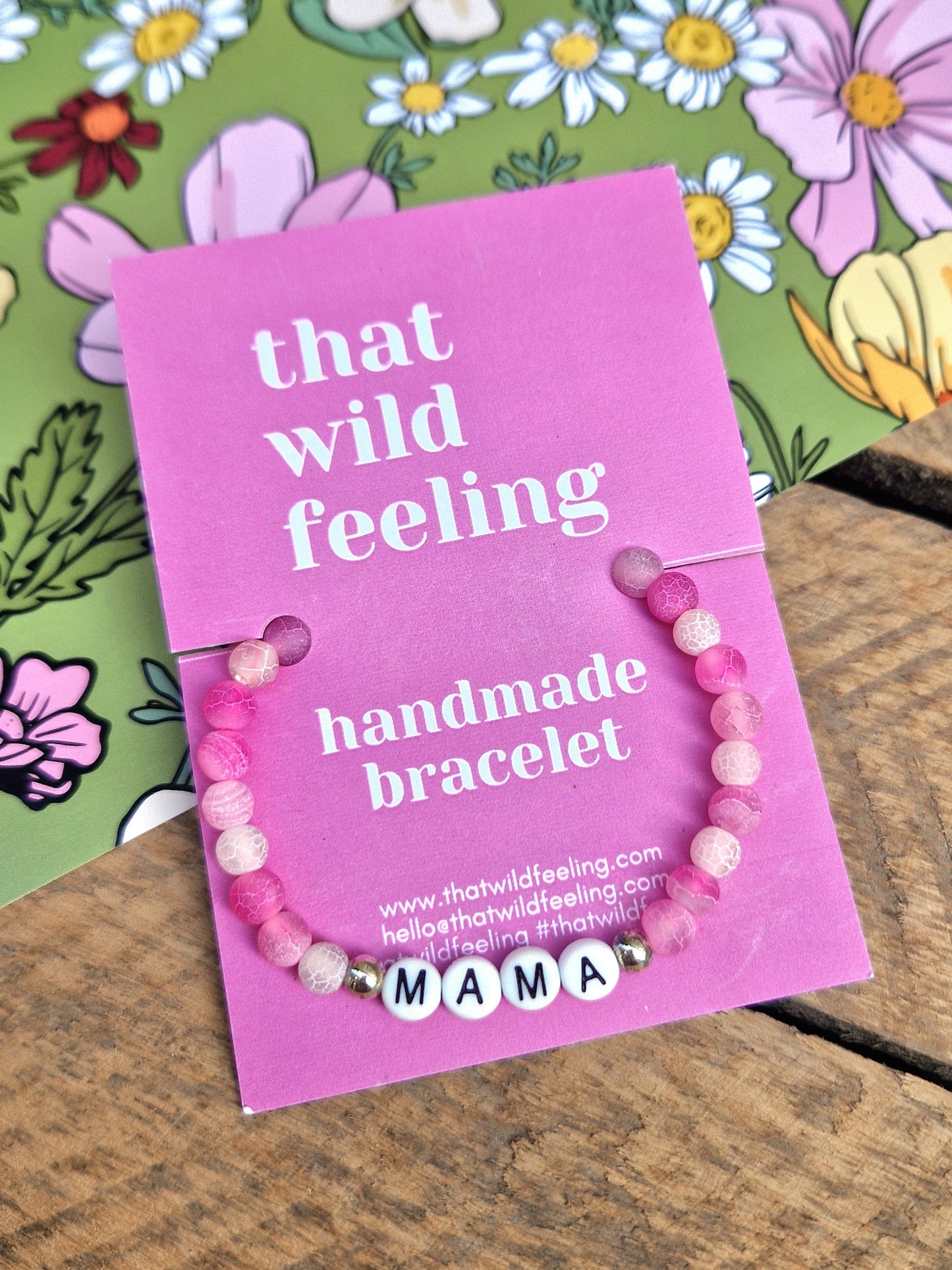 Mum/Mama Crystal Word Bracelet