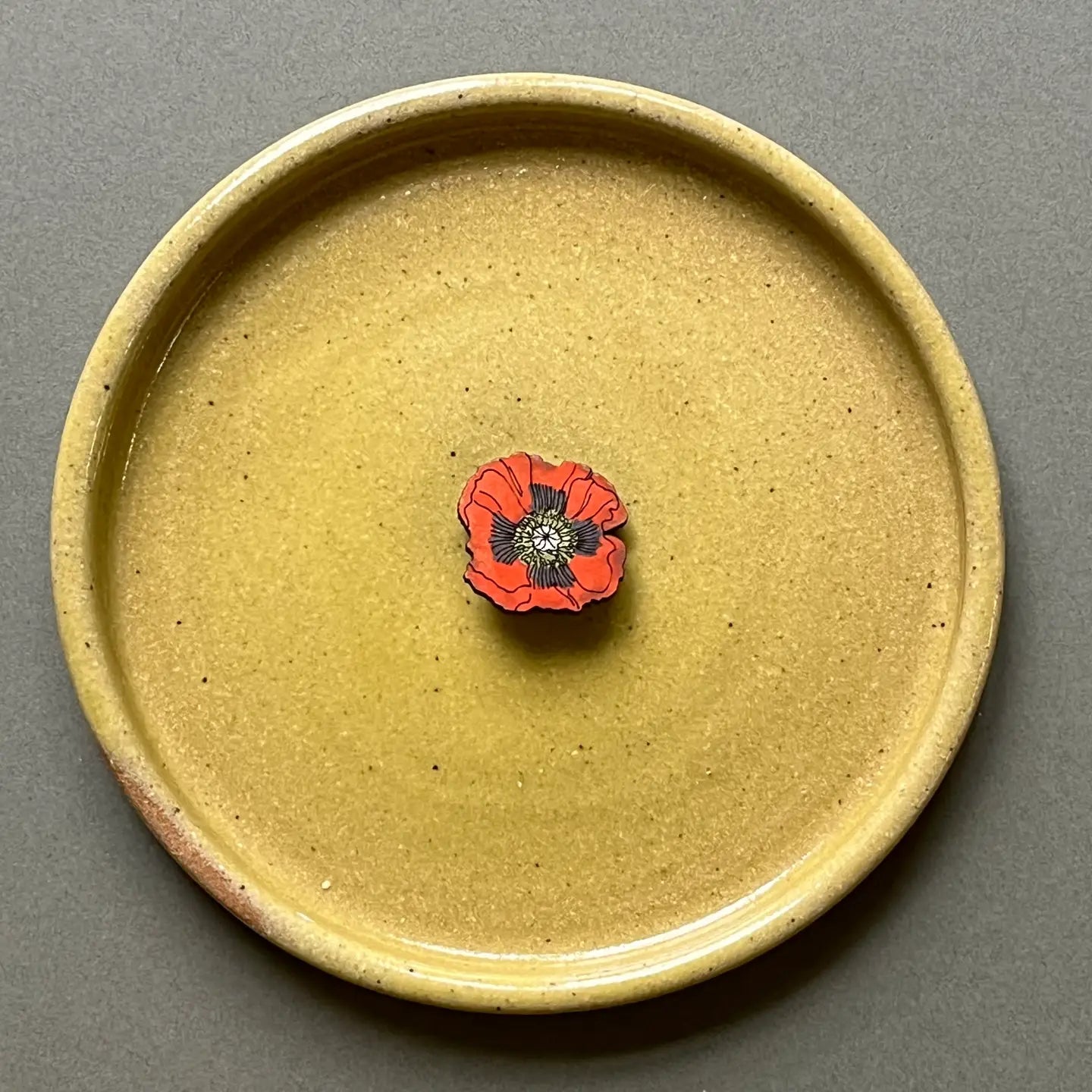 Poppy Hand Painted Mini Pin