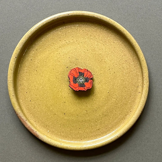 Poppy Hand Painted Mini Pin
