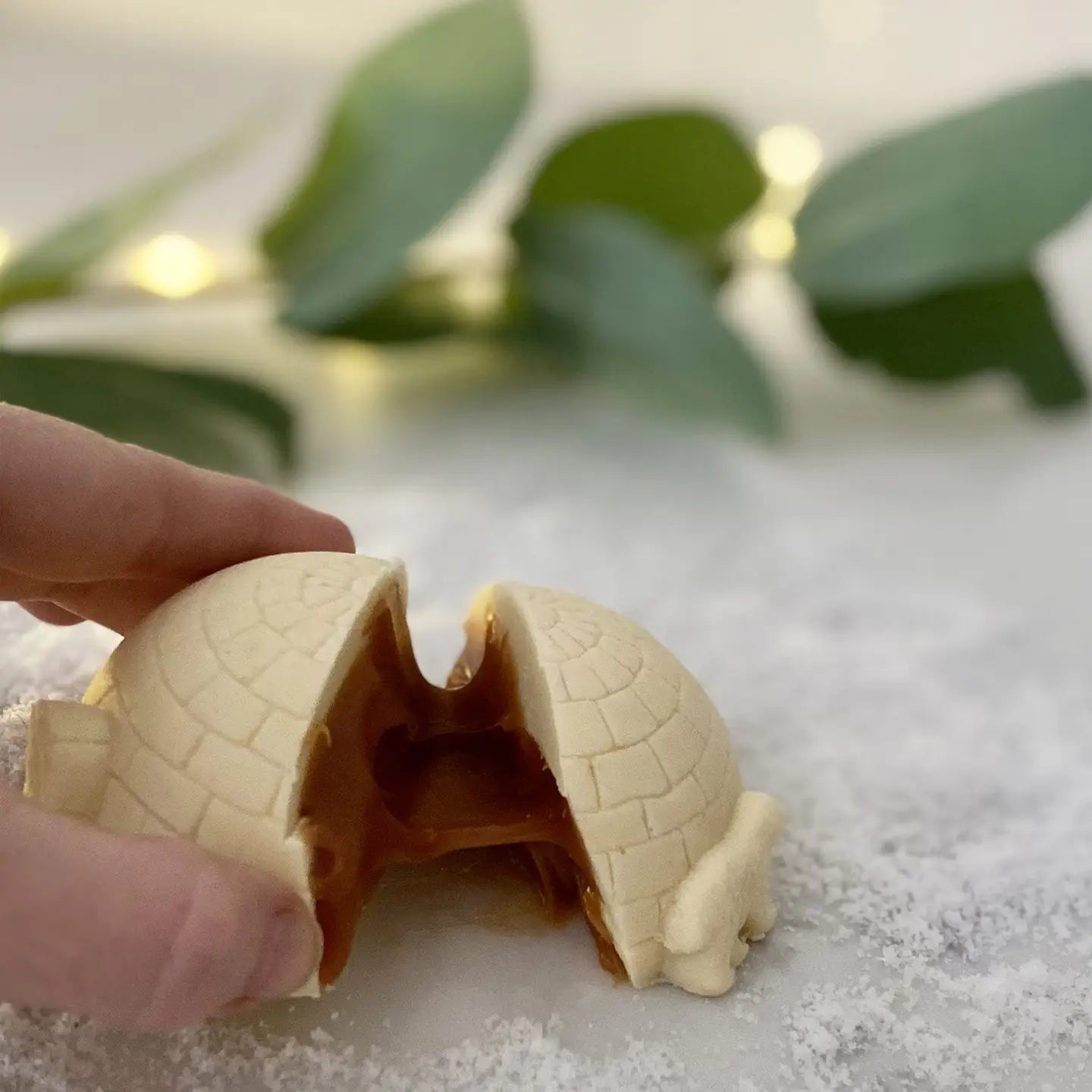 Caramel Filled Chocolate Igloo