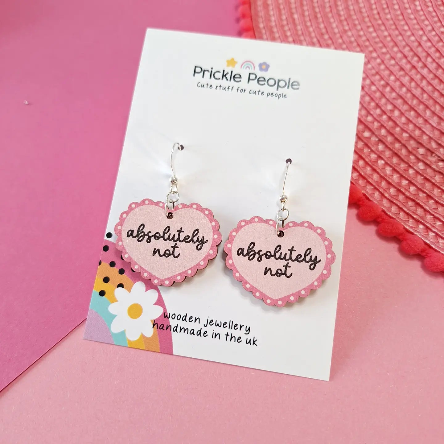 Absolutely Not Heart Earrings