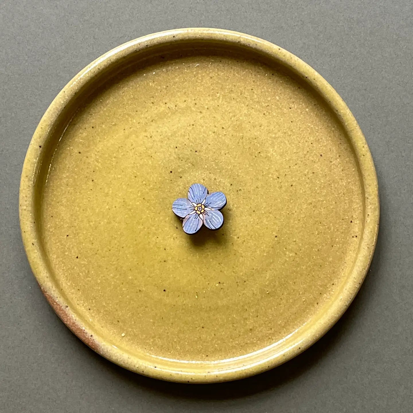 Forget Me Not Hand Painted Mini Pin