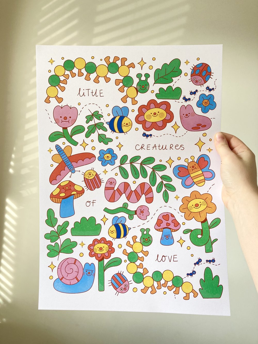 A3 Iris Otto Little Creatures Print