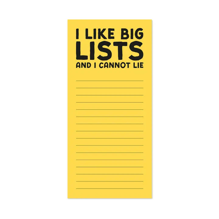 'Big List' Shopping List Pad