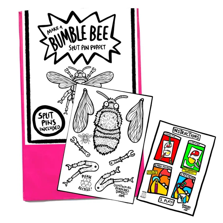 Bumblebee Split Pin Puppet Craft Kit