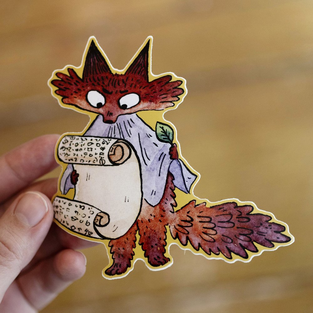 Fox Flight Market Night Stickers - 3 designs to choose from.