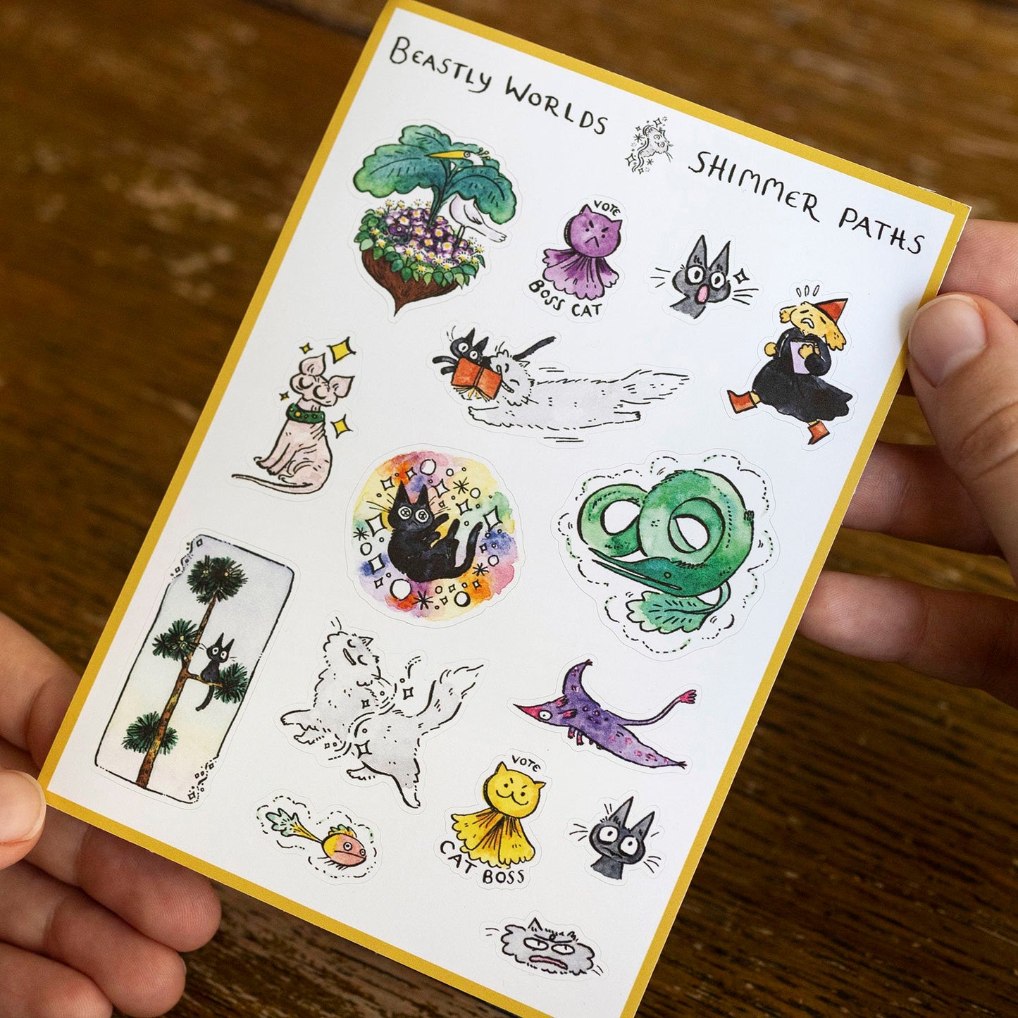 Shimmer Paths Sticker Sheet