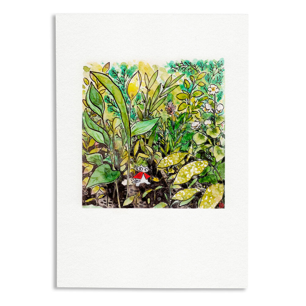 Watering Dash Small Gardener Print - 2 Sizes Available