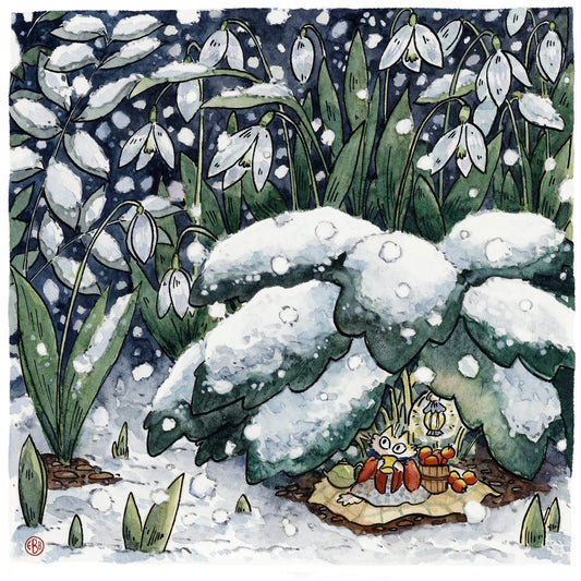 Night Shelter Small Gardener Print - 2 Sizes Available