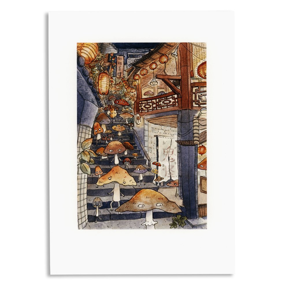 Jiufen Mushroom Print - 2 Sizes Available