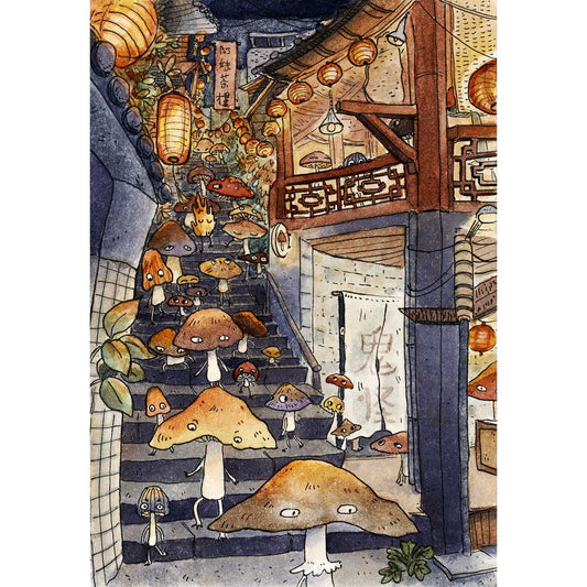 Jiufen Mushroom Print - 2 Sizes Available