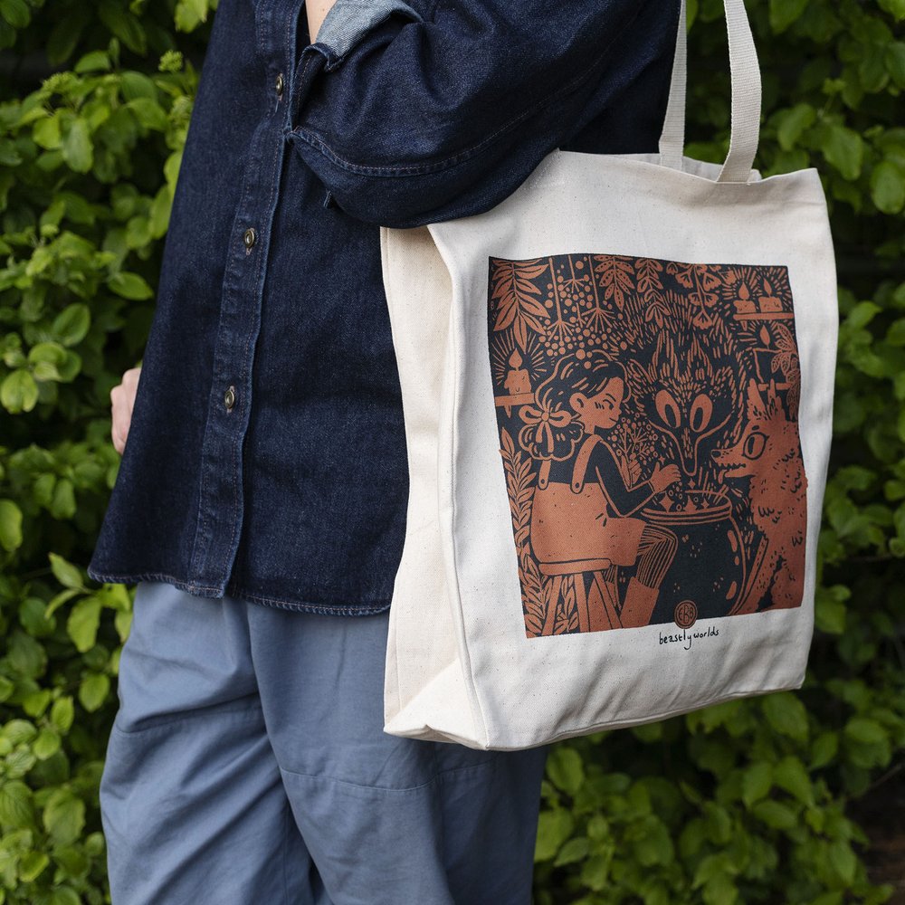 Wolf Potion Tote Bag