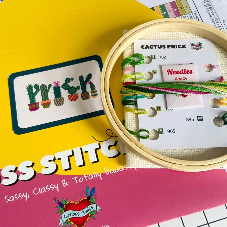 Funny Cactus Prick Cross Stitch Kit
