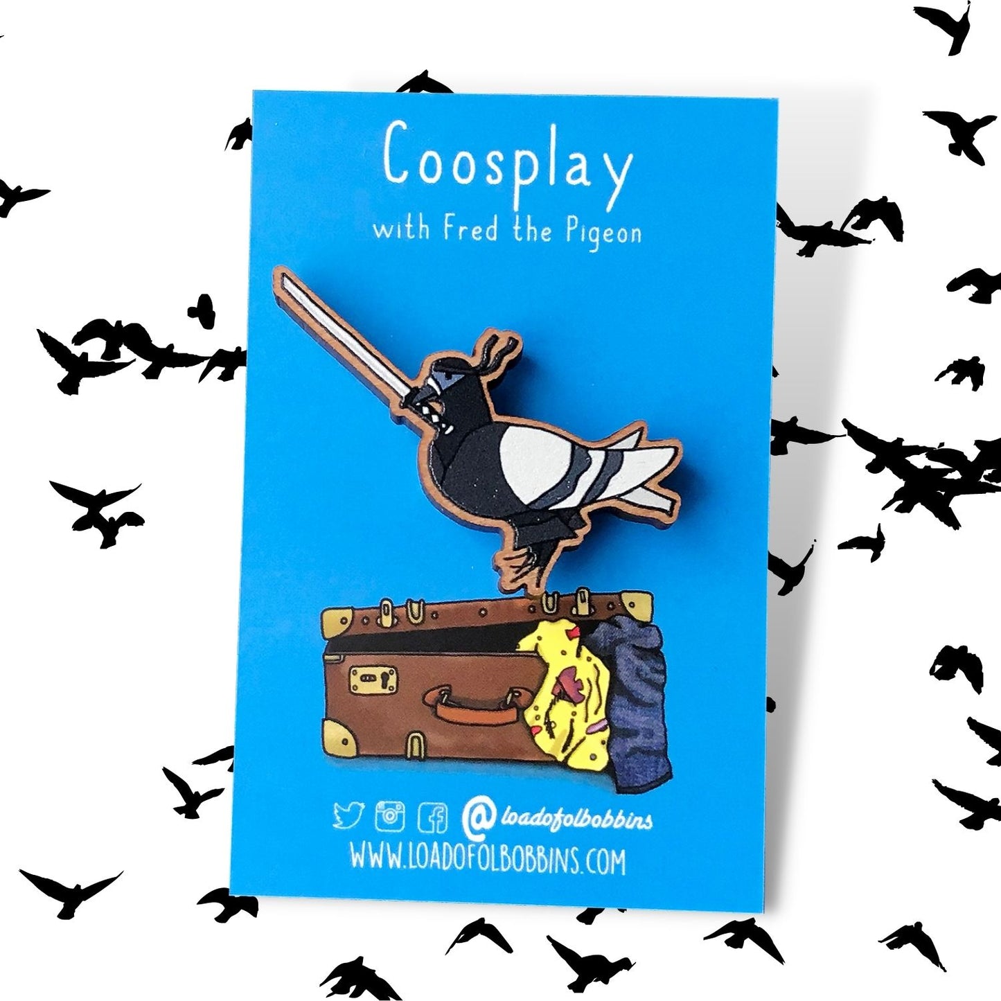 Ninja Coosplay Pigeon Pin