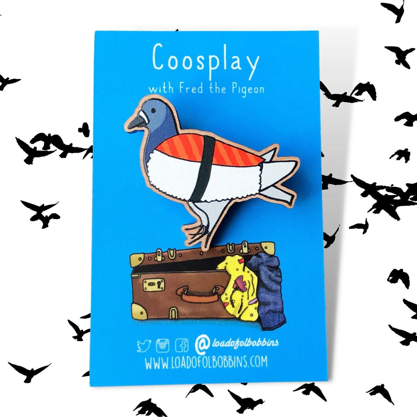 Sushi Coosplay Pigeon Pin
