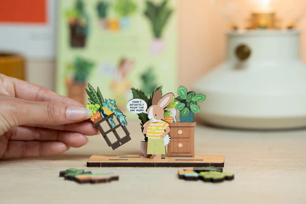 House Plant addict Wooden Pop Out Card