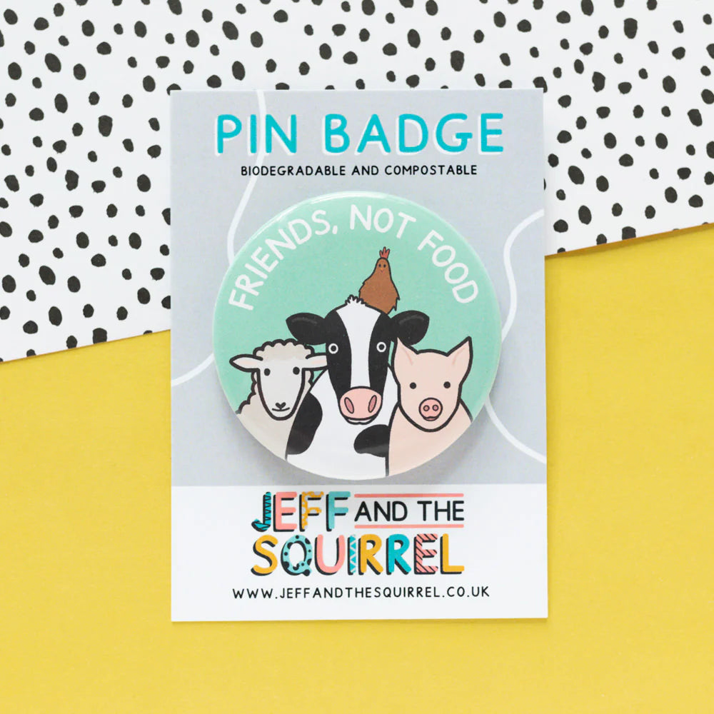 'Friends Not Food' Plastic Free Badge