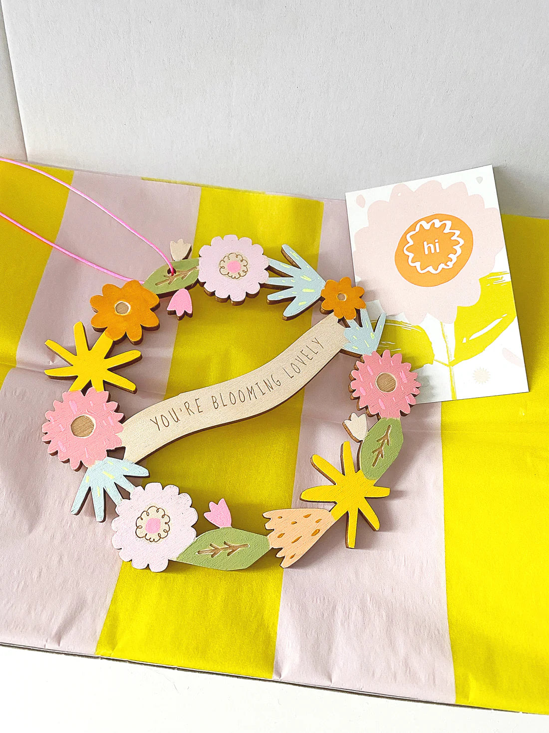 You're Blooming Lovely Floral Wreath