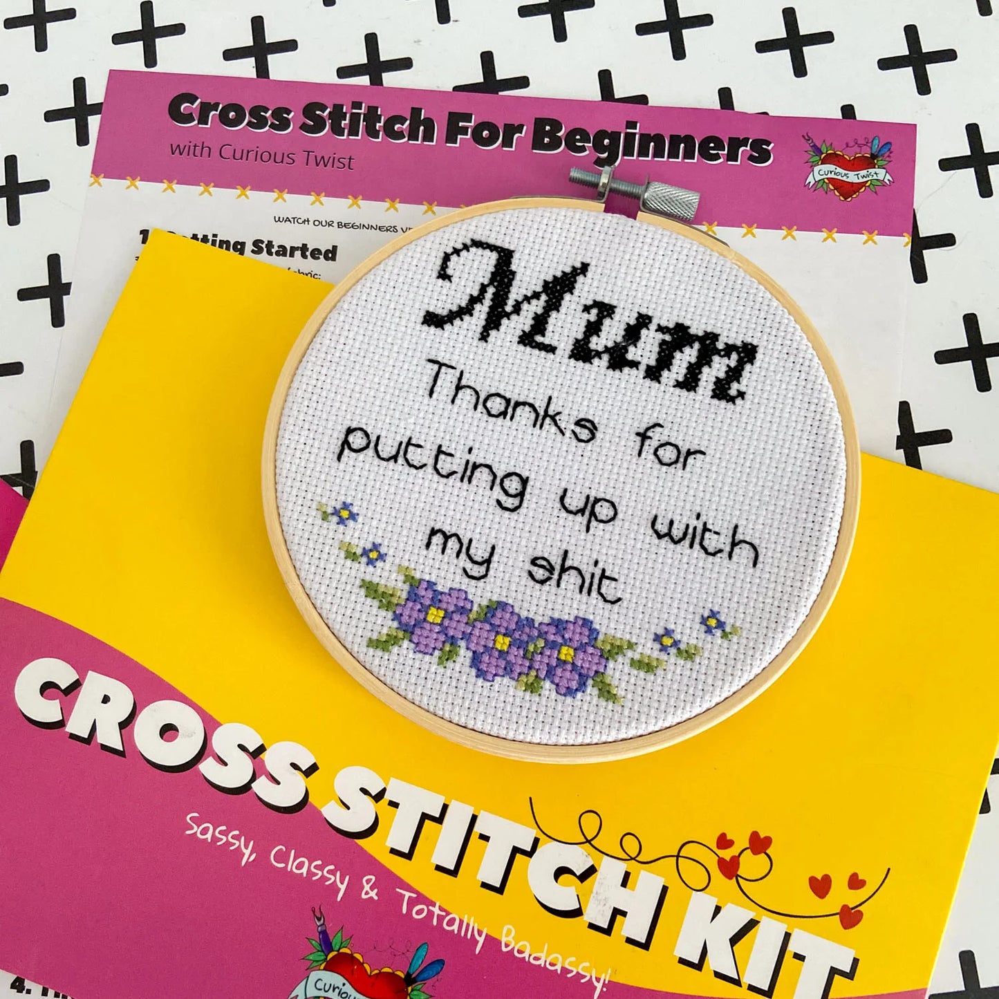 Mum (or Mom) Cross Stitch Kit