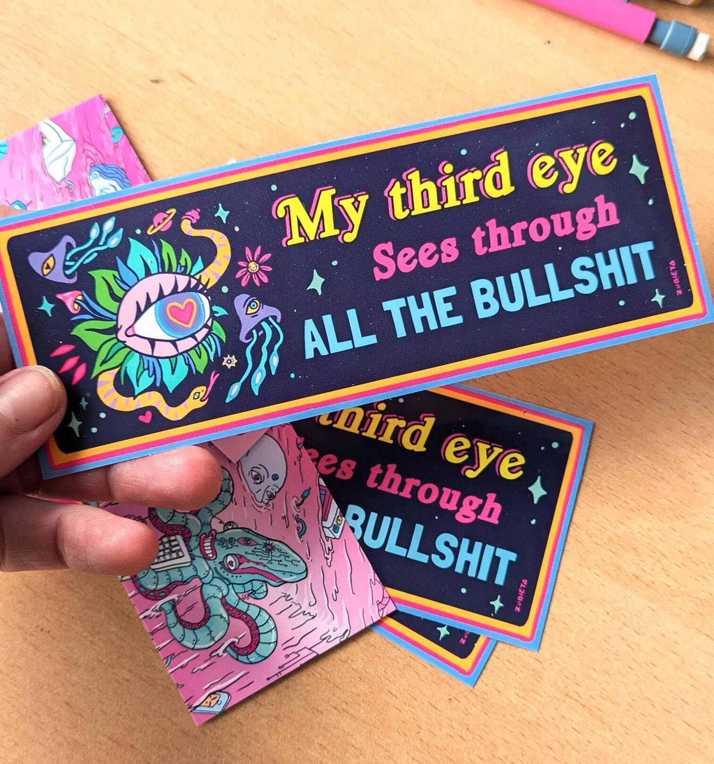 'My Third Eye Can See Through All The Bullshit' Sticker