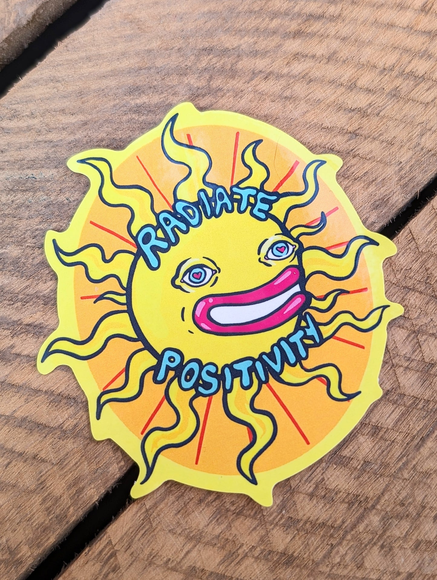 Radiate Positivity Sticker