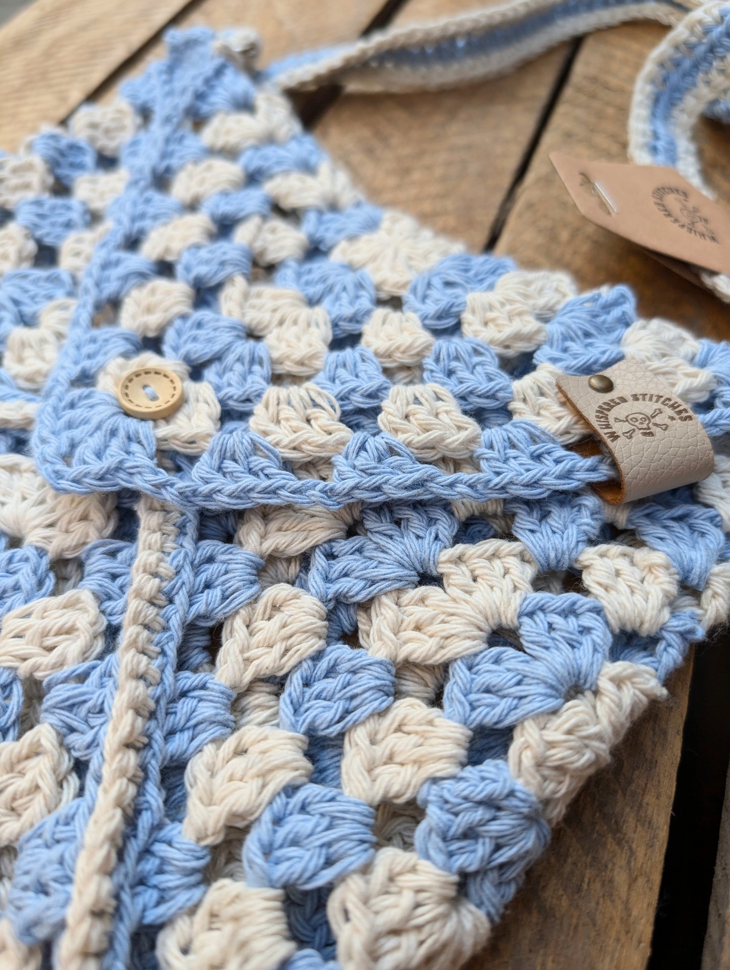 Handmade Crochet Envelope Shoulder Bag - 3 Available Colours