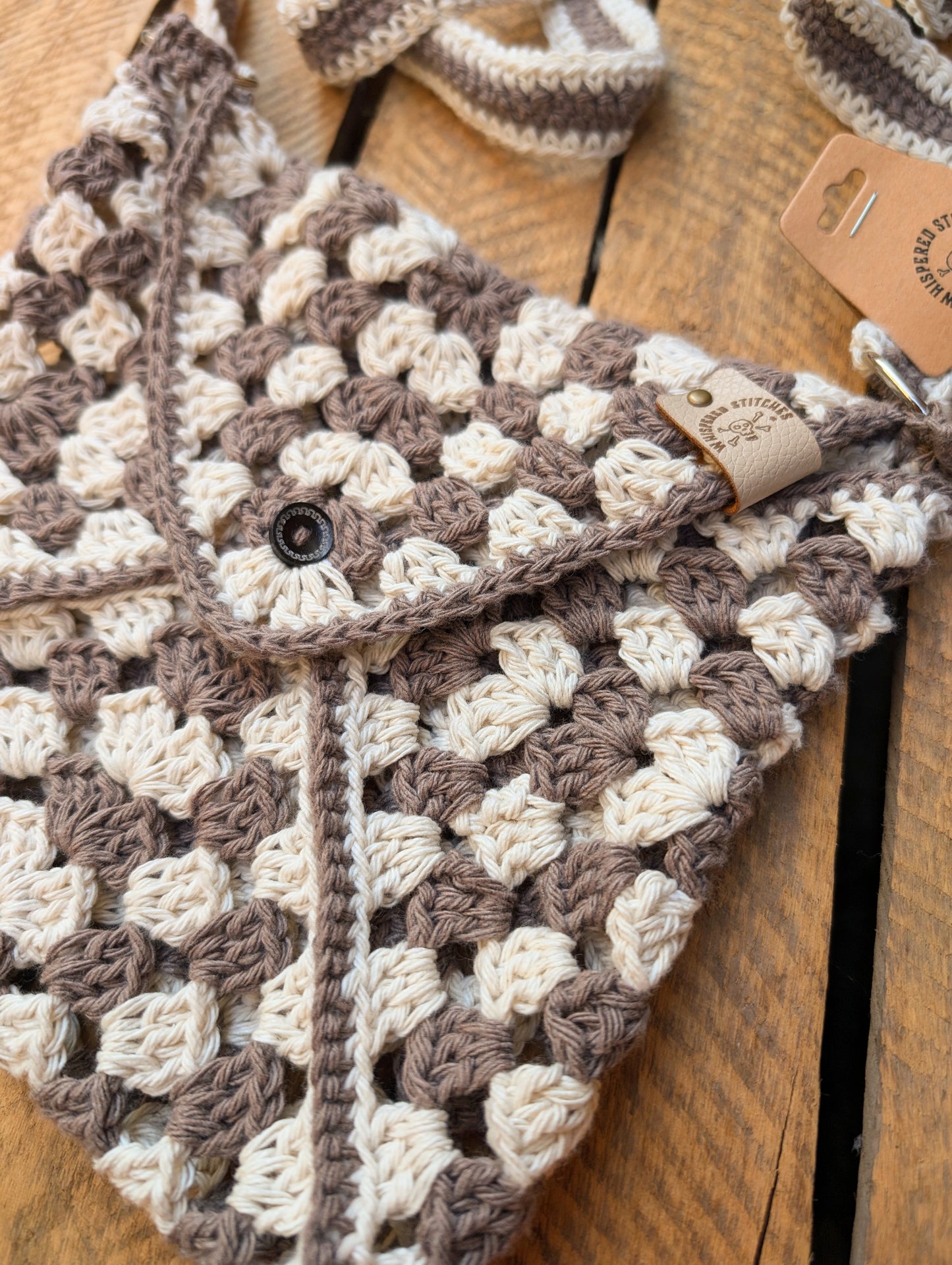 Handmade Crochet Envelope Shoulder Bag - 3 Available Colours
